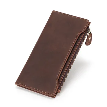 New retro style large capacity long leather wallet Men first layer cowhide bill holder multi card zipper multifunctional wallet
New retro style large capacity long leather wallet Men first layer cowhide bill holder multi card zipper multifunctional wallet