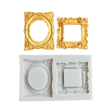 Vintage Mirror Frame Fondant Cake Silicone Molds Cooking Tools Chocolate Cupcake Decorating Tools
Vintage Mirror Frame Fondant Cake Silicone Molds Cooking Tools Chocolate Cupcake Decorating Tools