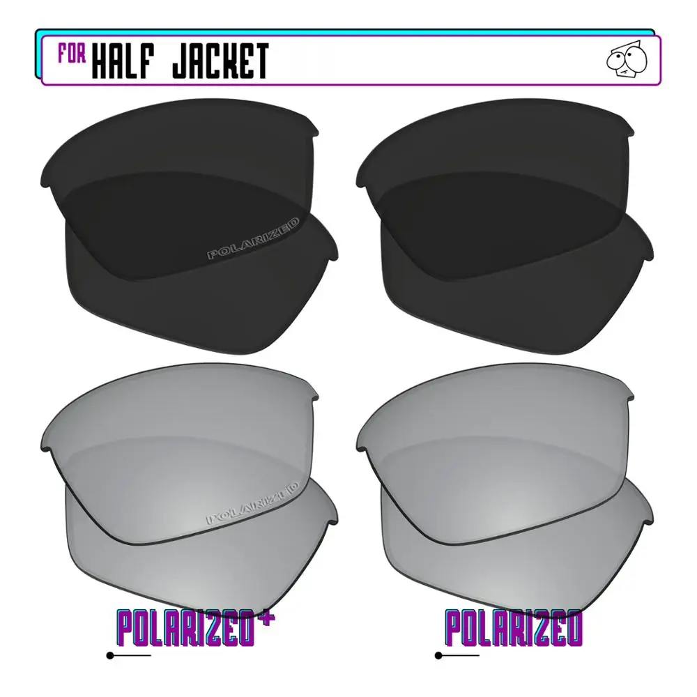 EZReplace Polarized Replacement Lenses for - Oakley Half Jacket Sunglasses - BlkSirP Plus-BlkSirP
EZReplace Polarized Replacement Lenses for - Oakley Half Jacket Sunglasses - BlkSirP Plus-BlkSirP
