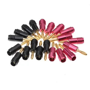 20PCS 4mm Wire Pin Plug Banana Connectors Pink Black Gold Plated Terminals Audio Video Speaker Cable Wire Connector Adapter
20PCS 4mm Wire Pin Plug Banana Connectors Pink Black Gold Plated Terminals Audio Video Speaker Cable Wire Connector Adapter