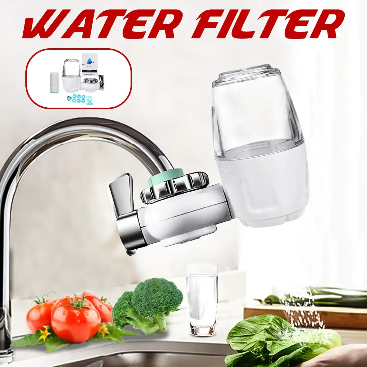 Kitchen Water Faucets Purifier and Tap Water Purifier with Replaceable Filter 1 Kitchen Water Faucets Purifier and Tap Water Purifier with Replaceable Filter 6