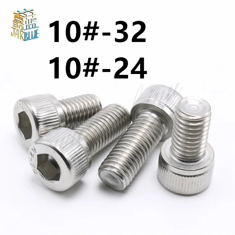 Болт с шестигранным шестигранником, 10 шт., 10 #-24 10 #-32, нержавеющая сталь 304, США, UNC, грубая резьба Винт с внутренней шестигранной головкой
Болт с шестигранным шестигранником, 10 шт., 10 #-24 10 #-32, нержавеющая сталь 304, США, UNC, грубая резьба Винт с внутренней шестигранной головкой