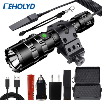LED flashlight Professional Tactical Flashlight torch for Hunting Night Scout Set L2 Fish Light USB Rechargeable Waterproof
LED flashlight Professional Tactical Flashlight torch for Hunting Night Scout Set L2 Fish Light USB Rechargeable Waterproof