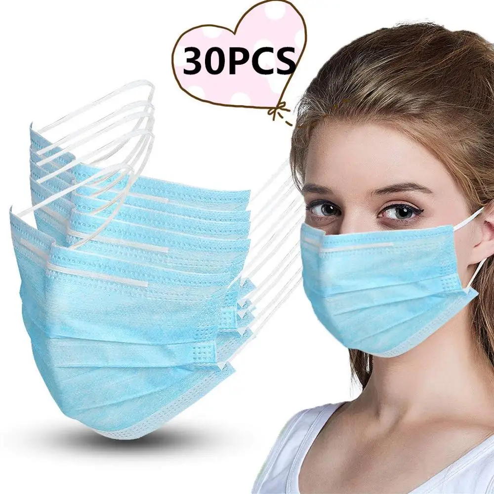 30PCS Masks Disposable 3-Layer Dust-proof Face Mask Face Protective Mask Set Dust-proof
30PCS Masks Disposable 3-Layer Dust-proof Face Mask Face Protective Mask Set Dust-proof