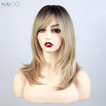 Synthetic Medium long Straight Natural Brown Hair Daily Wear Wigs with Side Bangs for White/Black Women
Synthetic Medium long Straight Natural Brown Hair Daily Wear Wigs with Side Bangs for White/Black Women