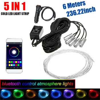 6M bluetooth LED RGB Strip Light Multicolor with Cigarette Lighter Music APP Control Car Interior Flexible Light for Atmosphere
6M bluetooth LED RGB Strip Light Multicolor with Cigarette Lighter Music APP Control Car Interior Flexible Light for Atmosphere