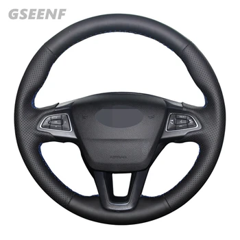 Car Steering Wheel Cover For Ford Focus 3 2018-2015 Kuga 2019-2016 Escape C-MAX Black Hand-stitched Artificial Leather
Car Steering Wheel Cover For Ford Focus 3 2018-2015 Kuga 2019-2016 Escape C-MAX Black Hand-stitched Artificial Leather