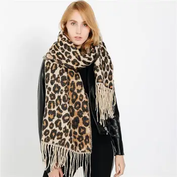Winter Warm Fashion Large Scarves Women's Thick Long Cashmere Winter Wool Blend Soft Leopard Scarf Shawl Wrap Scarf
Winter Warm Fashion Large Scarves Women's Thick Long Cashmere Winter Wool Blend Soft Leopard Scarf Shawl Wrap Scarf