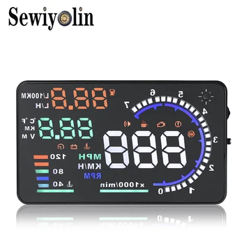 OBD2 HUD Car Head Up Display 5.5' LED Windscreen Projector GPS Scanner Speed Fuel Warning Alarm Data Diagnostic A8 3C
OBD2 HUD Car Head Up Display 5.5' LED Windscreen Projector GPS Scanner Speed Fuel Warning Alarm Data Diagnostic A8 3C