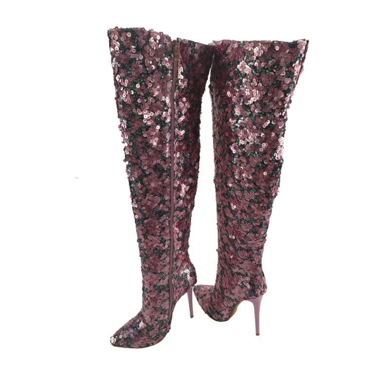 heel 12cm High Boots Latest Fashion Women's Shoes Paillette Woman Boots 43
heel 12cm High Boots Latest Fashion Women's Shoes Paillette Woman Boots 43