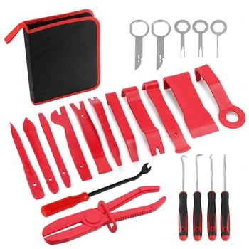 22Pack Trim Removal Tool Set Clip Plier Upholstery Remover Car Panel Removal Set with Portable Storage Bag
22Pack Trim Removal Tool Set Clip Plier Upholstery Remover Car Panel Removal Set with Portable Storage Bag