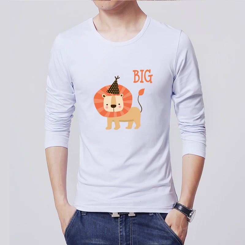 Cotton T Shirts Men XS-XXXXL O-Neck Long Sleeve T-Shirts Men Clothing Designer Tshirts Lion Animal Printed Top Streetwear
Cotton T Shirts Men XS-XXXXL O-Neck Long Sleeve T-Shirts Men Clothing Designer Tshirts Lion Animal Printed Top Streetwear