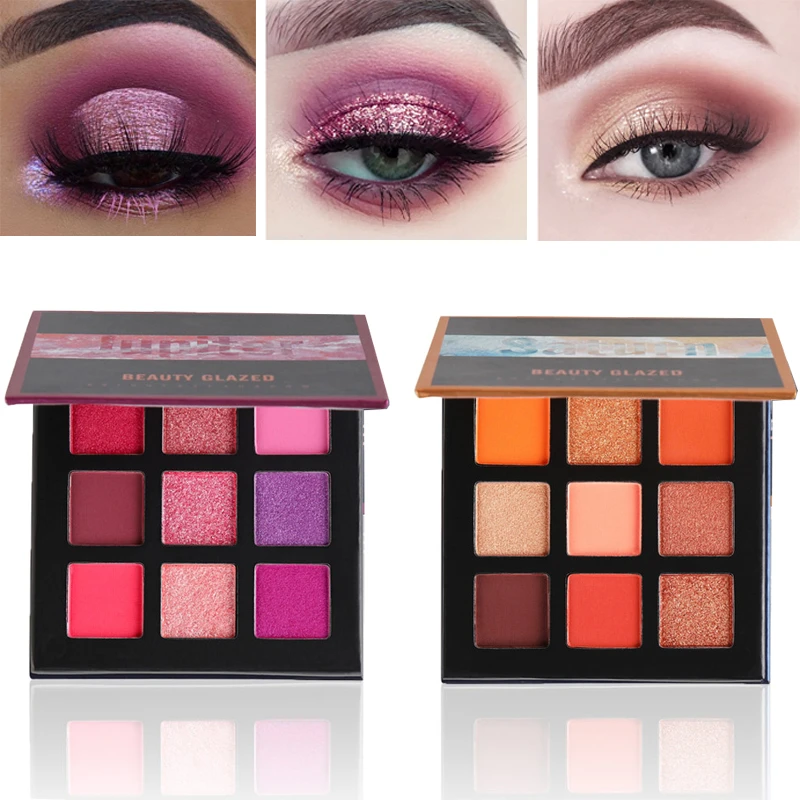 9 Colors Eyeshadow Makeup Pallete Glitter Shimmer Eyeshadows Palette Matte Powder Pigmented Eye Shadow Makeup Palette T0803
9 Colors Eyeshadow Makeup Pallete Glitter Shimmer Eyeshadows Palette Matte Powder Pigmented Eye Shadow Makeup Palette T0803