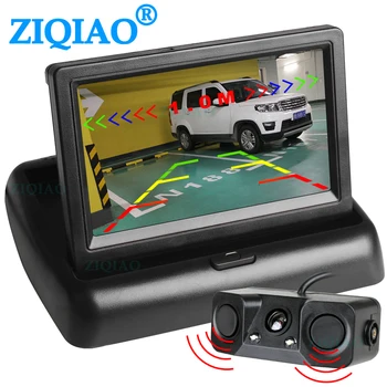ZIQIAO 4.3'' Foldable Car Monitor TFT LCD Display Cameras Reverse Camera Sensor Radar Parking System Car Rear View Monitors
ZIQIAO 4.3'' Foldable Car Monitor TFT LCD Display Cameras Reverse Camera Sensor Radar Parking System Car Rear View Monitors