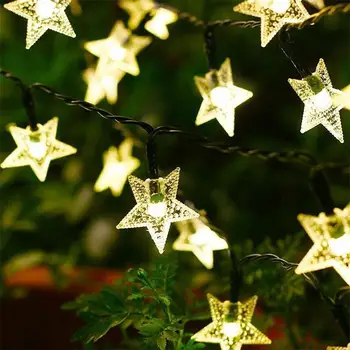 Five-pointed Star Solar-powered String Lights LED Outdoor Waterproof Solar-powered String Lights Colorful Lights Christmas Light
Five-pointed Star Solar-powered String Lights LED Outdoor Waterproof Solar-powered String Lights Colorful Lights Christmas Light