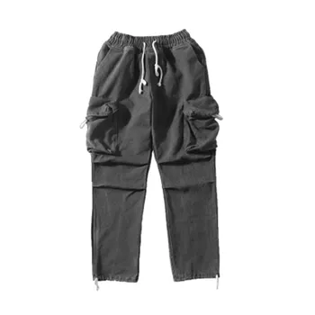 2020 Summer Men Pants Pockets Drawstring Safari Style Casual Punk High Street Black Straight Pants Darkness Outdoor
2020 Summer Men Pants Pockets Drawstring Safari Style Casual Punk High Street Black Straight Pants Darkness Outdoor