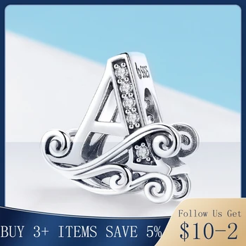Pandach Real 925 Sterling Silver Letter Alphabet A Charm Name Bead Fit Original Design Bracelets Pendant Jewelry CMC030-A
Pandach Real 925 Sterling Silver Letter Alphabet A Charm Name Bead Fit Original Design Bracelets Pendant Jewelry CMC030-A