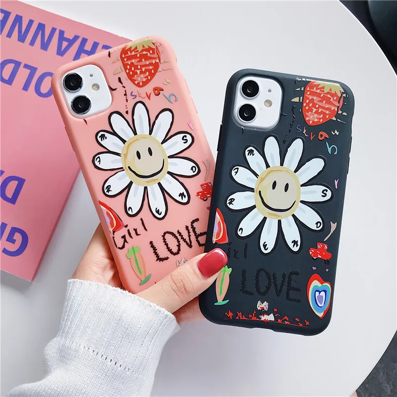 Cute flower case for iphone 11 pro x xs max xr 8 7 6 6s plus SE 2 matte silicone phone cover fashion Graffiti coque fundas capa
Cute flower case for iphone 11 pro x xs max xr 8 7 6 6s plus SE 2 matte silicone phone cover fashion Graffiti coque fundas capa