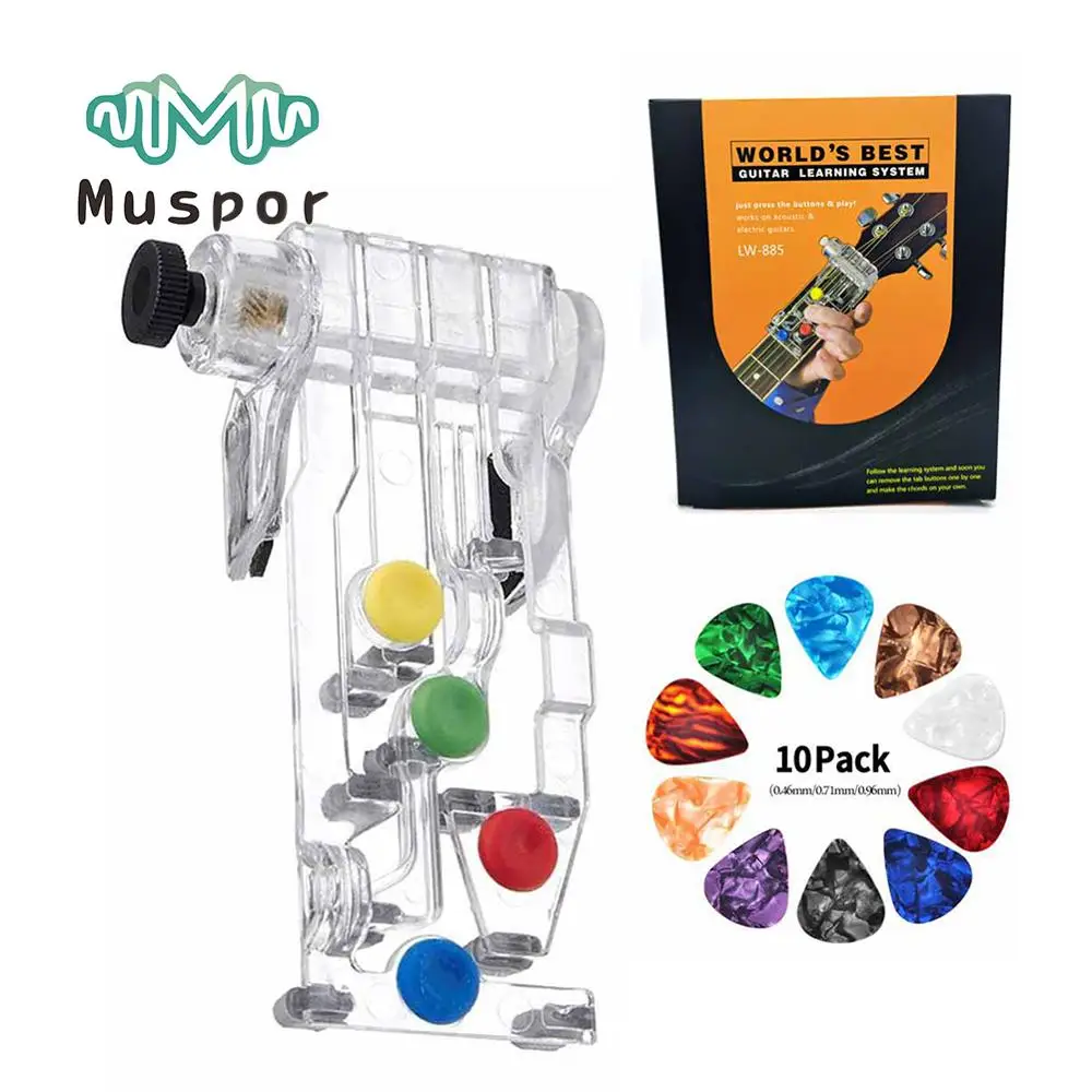 Guitar Chord Buddy Learning System Classical Guitar Practice Aid Tool for Trainer Beginner (with 10 Picks)
Guitar Chord Buddy Learning System Classical Guitar Practice Aid Tool for Trainer Beginner (with 10 Picks)