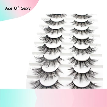 8 Pairs Natural 3D Mink False Eyelashes Handmade Cruelty-free Wispies Fluffy Eyelashes Extension Full Volume Eye Makeup Tools 
8 Pairs Natural 3D Mink False Eyelashes Handmade Cruelty-free Wispies Fluffy Eyelashes Extension Full Volume Eye Makeup Tools