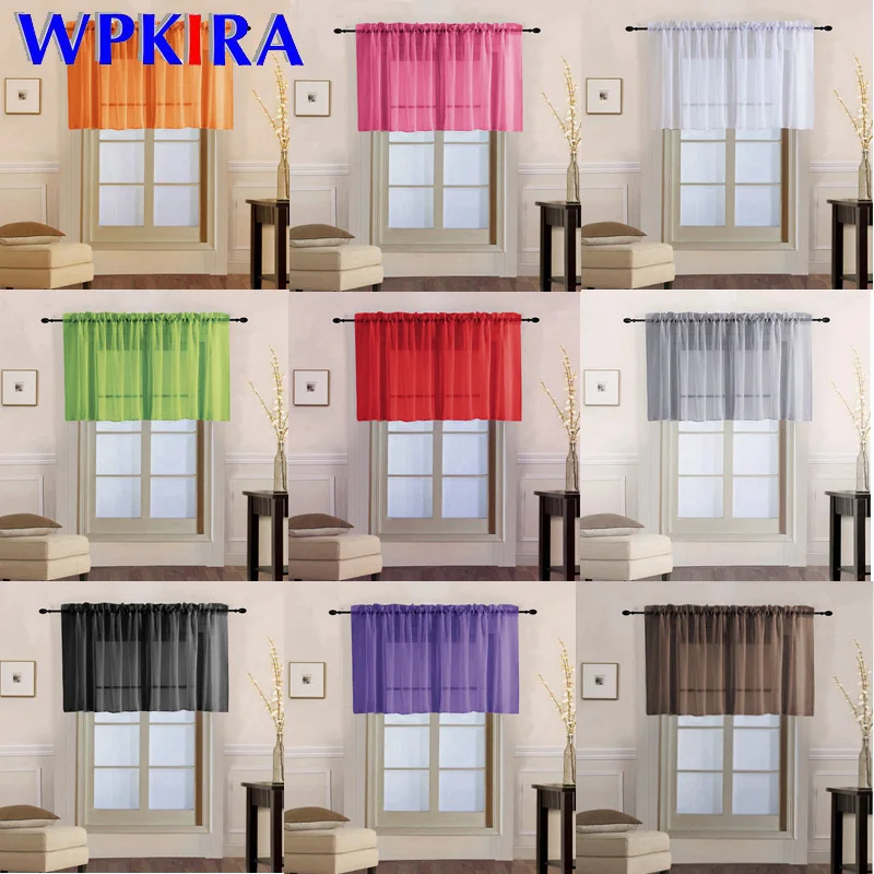 1 PCS Rod pocket Rainbow Half Curtain for Living room Transparent Sheer Tulle Short Curtain for Kitchen Door Small Window WP184
1 PCS Rod pocket Rainbow Half Curtain for Living room Transparent Sheer Tulle Short Curtain for Kitchen Door Small Window WP184