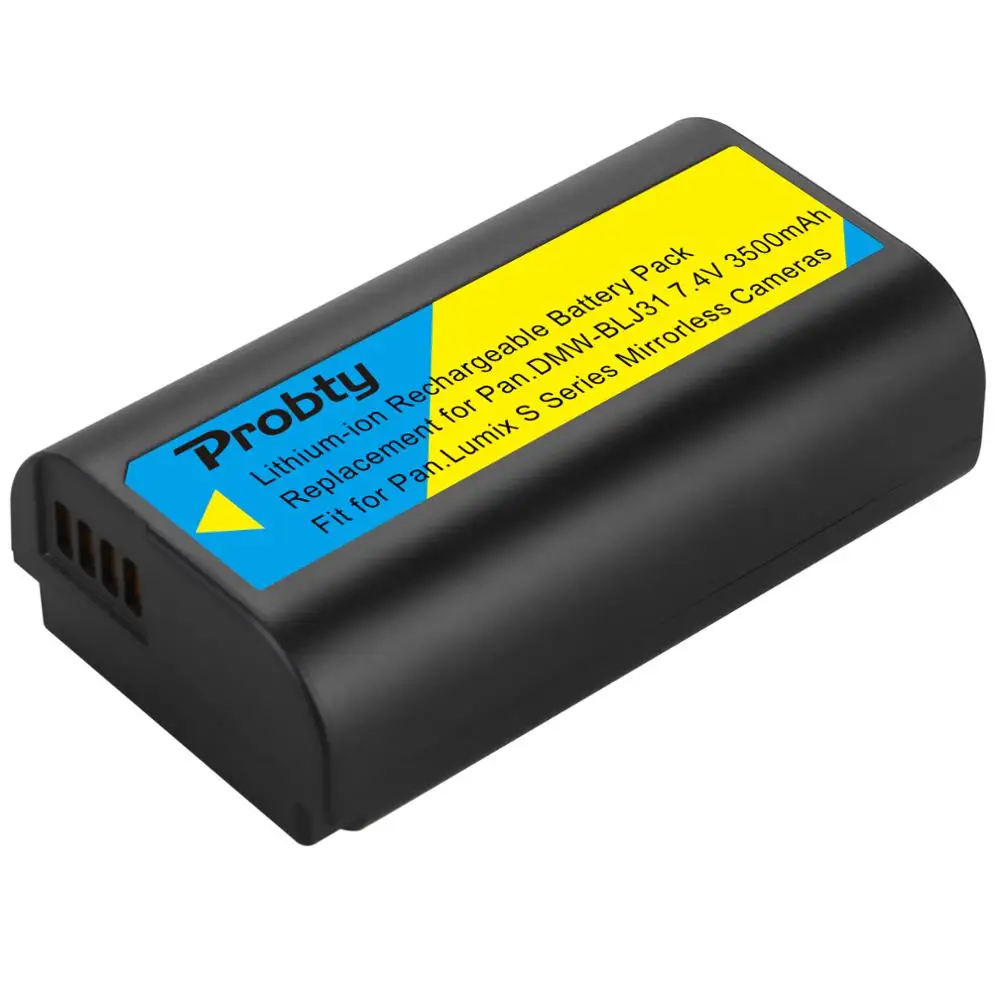 1Pc 3500mAh DMW-BLJ31 DMW BLJ31 Battery Built-in with LG Li-ion cell for Panasonic LUMIX S1, S1R, S1H Mirrorless Cameras
1Pc 3500mAh DMW-BLJ31 DMW BLJ31 Battery Built-in with LG Li-ion cell for Panasonic LUMIX S1, S1R, S1H Mirrorless Cameras