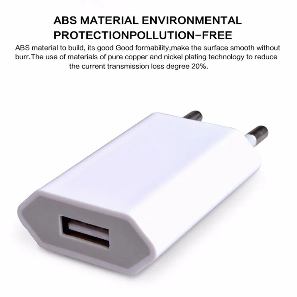 USB Lader Oplader Adapter 5V 1A Enkele Usb-poort Quick Charger Socket voor iPhone 7/6S /6S Plus/6 Plus
USB Lader Oplader Adapter 5V 1A Enkele Usb-poort Quick Charger Socket voor iPhone 7/6S /6S Plus/6 Plus