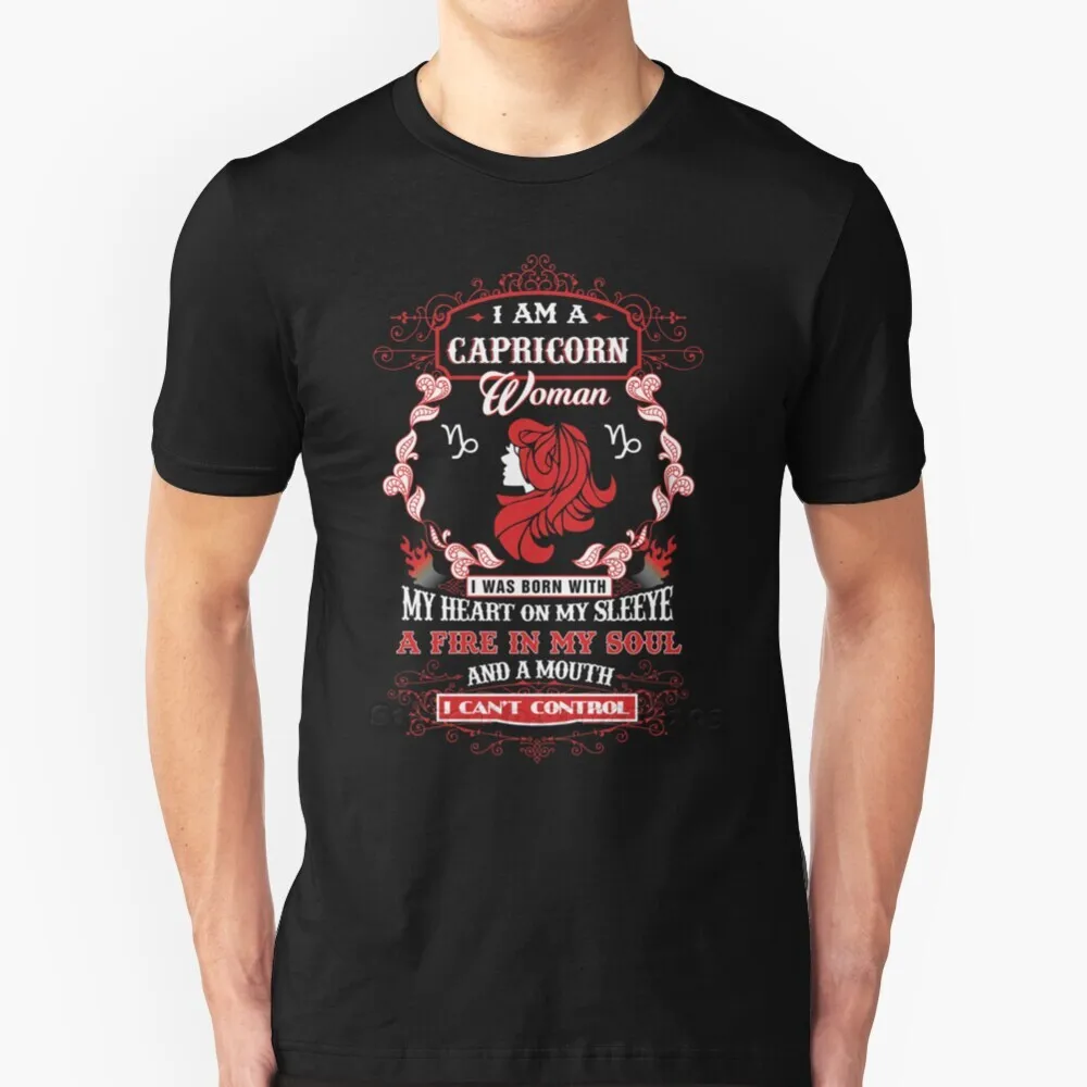 Женская футболка Capricorn с моим сердцем на рукавах огненная в моей душе и рот