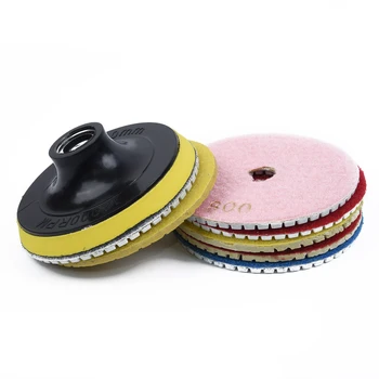 7Pcs Set Diamond Polishing Pads 4 Wet/ Dry Kit & Backer Granite Stone Concrete
7Pcs Set Diamond Polishing Pads 4 Wet/ Dry Kit & Backer Granite Stone Concrete
