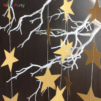 Nicro 2 M 4 M Star Garland Xmas Decoration Tree Decor Shining Party Event Supplies decoration de noel Hanging Pendant #PG77
Nicro 2 M 4 M Star Garland Xmas Decoration Tree Decor Shining Party Event Supplies decoration de noel Hanging Pendant #PG77