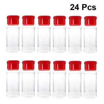 24pcs Plastic Spice Pot Seasoning Bottles Pepper Shakers Salt Jar Condiment Can Cruet for Barbecue Kitchen Red
24pcs Plastic Spice Pot Seasoning Bottles Pepper Shakers Salt Jar Condiment Can Cruet for Barbecue Kitchen Red