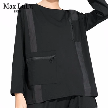 Max LuLu 2020 Summer Korean Fashion Designer Ladies Vintage Tee Shirts Womens Punk Style Patchwork Tshirts Casual Loose Clothes
Max LuLu 2020 Summer Korean Fashion Designer Ladies Vintage Tee Shirts Womens Punk Style Patchwork Tshirts Casual Loose Clothes