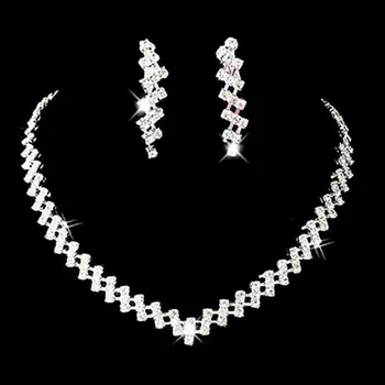 Bridal Wedding Prom Jewelry Shiny Rhinestone Elegant Necklace Earring Set Gift 2020
Bridal Wedding Prom Jewelry Shiny Rhinestone Elegant Necklace Earring Set Gift 2020