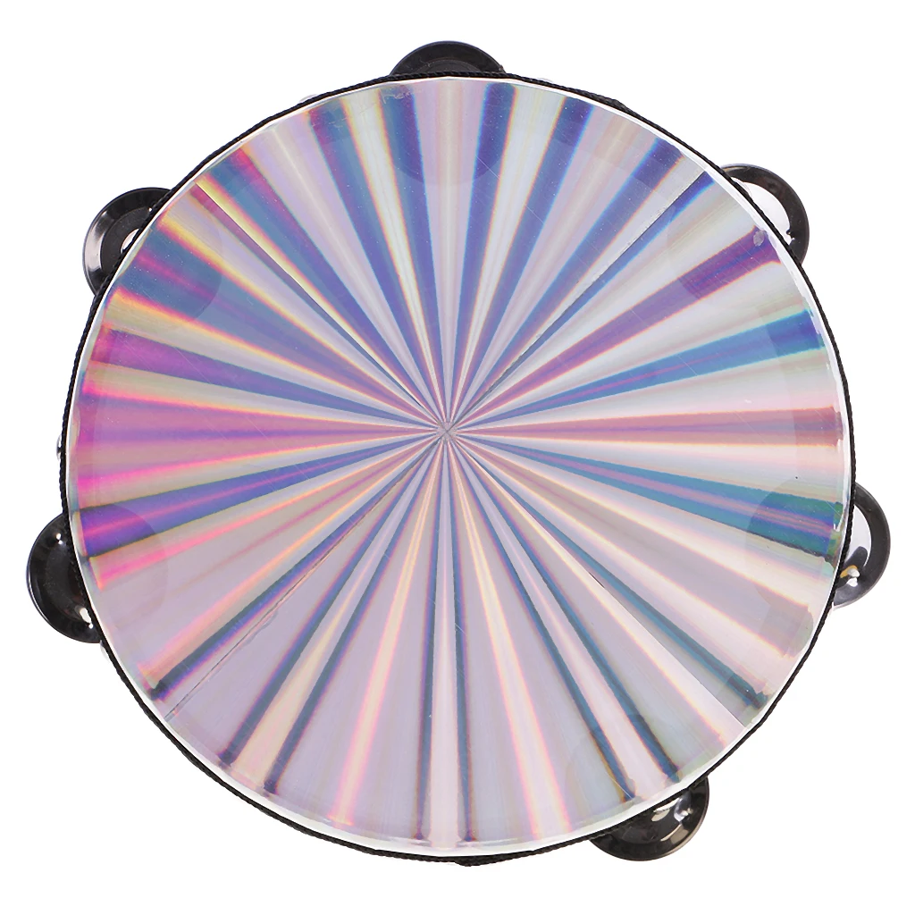 Double Row Jingle Radiant Tambourine Drum Band Accompaniment 8inch Double Row Jingle Radiant Tambourine Drum Band Accompaniment 8inch
