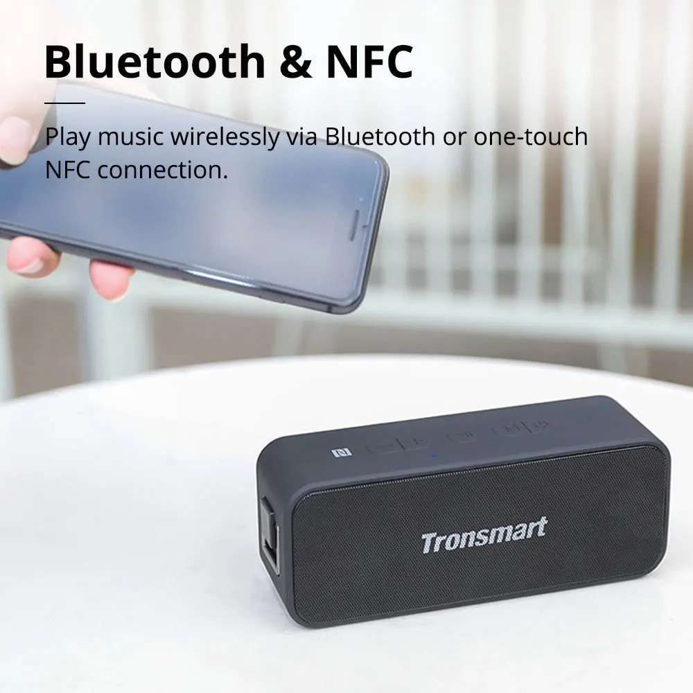 Tronsmart T2 плюс NFC Bluetooth Динамик 20 Вт наушники вкладыши TWS с Беспроводной открытый