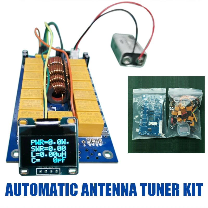 1Set Durable Automatic Antenna Tuner Kit 100W 0.96Inch OLED Display ATU100 Unassembled
1Set Durable Automatic Antenna Tuner Kit 100W 0.96Inch OLED Display ATU100 Unassembled