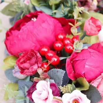 Artificial Flower Wreath Door Ornaments Hanging Garland Autumn Rich Peony Wedding Birthday Party Favors Decorations
Artificial Flower Wreath Door Ornaments Hanging Garland Autumn Rich Peony Wedding Birthday Party Favors Decorations