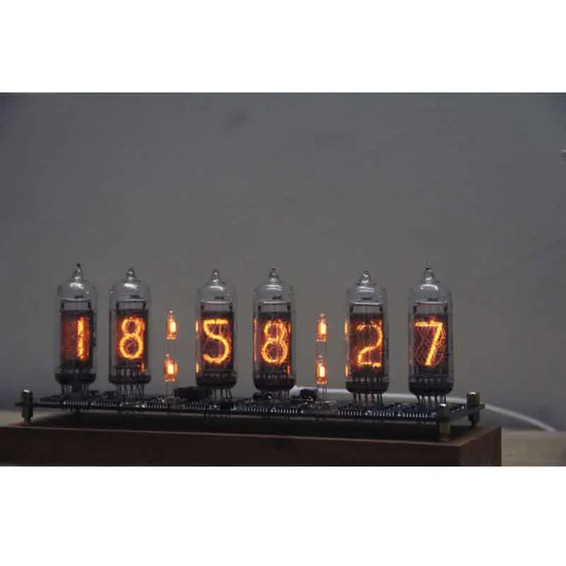 IN-14 Glow Tube Clock Colorful LED Backlight IN14 Nixie USB Electronic DIY Digital Gift Boyfriend | Дом и сад