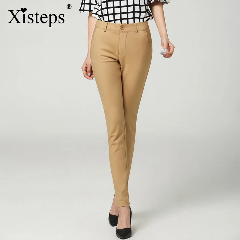 Women Mid waist OL style pants Work Wear casual Trousers Female Slim Pants Elastic Pantalones Plus size XS-3XL
Women Mid waist OL style pants Work Wear casual Trousers Female Slim Pants Elastic Pantalones Plus size XS-3XL