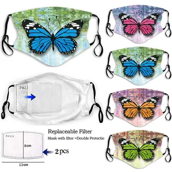 Butterfly Print Unisex Face Mouth Mask Filter Adjustable Windproof Ear Loops Dustproof Washable Reusable Cover Face Mask 2020
Butterfly Print Unisex Face Mouth Mask Filter Adjustable Windproof Ear Loops Dustproof Washable Reusable Cover Face Mask 2020