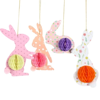 4 Pcs Easter Honeycomb Rabbits Set Hanging Easter Decoration Kids Birthday Baby Shower Christmas Wedding Party Supplies for Home
4 Pcs Easter Honeycomb Rabbits Set Hanging Easter Decoration Kids Birthday Baby Shower Christmas Wedding Party Supplies for Home
