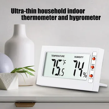 Mini Indoor Thermometer Hygrometer LCD Screen Temperature Humidity Monitor Portable Humidity Temperature Meter For Kitchen
Mini Indoor Thermometer Hygrometer LCD Screen Temperature Humidity Monitor Portable Humidity Temperature Meter For Kitchen
