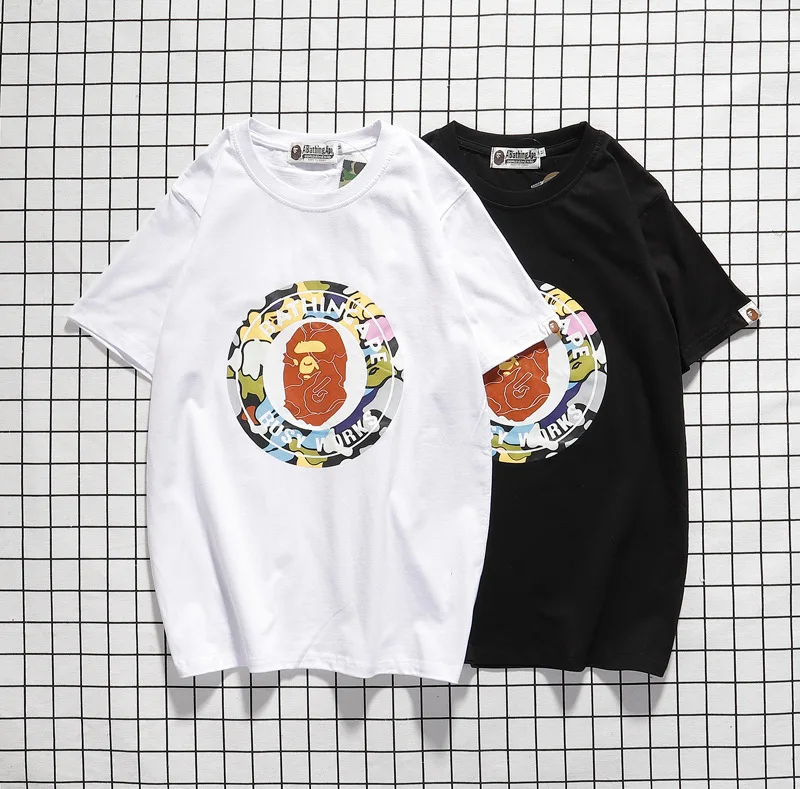 2020 New Style BAPE Ape Head Short Sleeve Trendy Letters Avatar Printed Apes Cartoon Pure Cotton Short Sleeve Crew Neck T-shirt
2020 New Style BAPE Ape Head Short Sleeve Trendy Letters Avatar Printed Apes Cartoon Pure Cotton Short Sleeve Crew Neck T-shirt