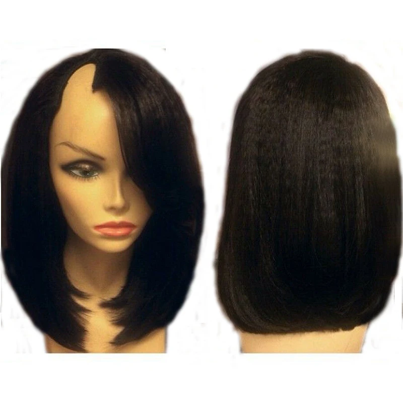 LUFFYHAIR Glueless Human Hair Bob Wig Yaki Straight U Part Wigs Right Upart Natural Black Brazilian Remy Human Hair U Shaped Wig
LUFFYHAIR Glueless Human Hair Bob Wig Yaki Straight U Part Wigs Right Upart Natural Black Brazilian Remy Human Hair U Shaped Wig