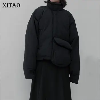 XITAO Personality Pocket Winter Coat Women Simple Keep Warm Short Parka Loose Standing Collar Harajuku Style Top Women DMY1184 
XITAO Personality Pocket Winter Coat Women Simple Keep Warm Short Parka Loose Standing Collar Harajuku Style Top Women DMY1184