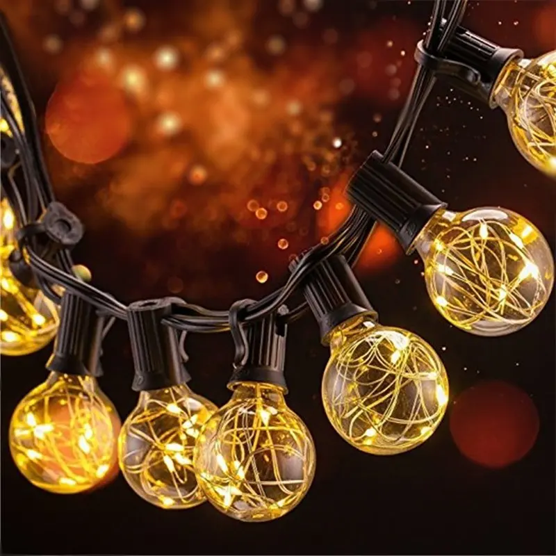 2020 G40 Led String Lights 7.5M 25PCS Vintage LED Bulb Waterproof Outdoor Garland Strings for Backyard Christmas Wedding Decor
2020 G40 Led String Lights 7.5M 25PCS Vintage LED Bulb Waterproof Outdoor Garland Strings for Backyard Christmas Wedding Decor