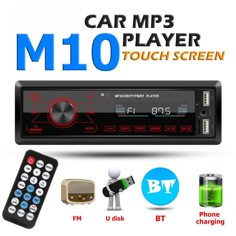 Autoradio 1 Din Bluetooth Car Audio Stereo MP3 Player 7 Color Light Touch Keys Support SD / FM / AUX / USB Car Accessories
Autoradio 1 Din Bluetooth Car Audio Stereo MP3 Player 7 Color Light Touch Keys Support SD / FM / AUX / USB Car Accessories