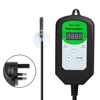 UK Plug Digital Thermostat Day Night Temperature Control Sensor Regulator for Indoor Terrarium Heating Outlet Brooder
UK Plug Digital Thermostat Day Night Temperature Control Sensor Regulator for Indoor Terrarium Heating Outlet Brooder