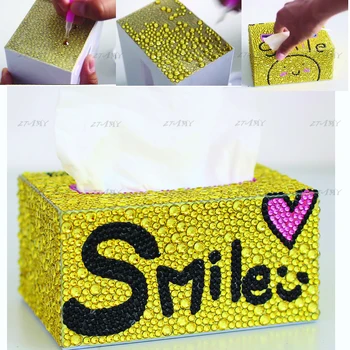 Napkin holder home decoration paper towel holder,5d diy Crystal diamond painting tissue box,3d Handmade cross stitch jewelry box
Napkin holder home decoration paper towel holder,5d diy Crystal diamond painting tissue box,3d Handmade cross stitch jewelry box