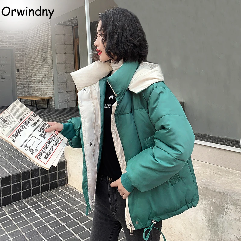 Hooded Winter Jacket Women Green Warm Parkas Loose Female Coat Winter Women Outwear Jackets Autumn Cotton Padded Coats Orwindny
Hooded Winter Jacket Women Green Warm Parkas Loose Female Coat Winter Women Outwear Jackets Autumn Cotton Padded Coats Orwindny